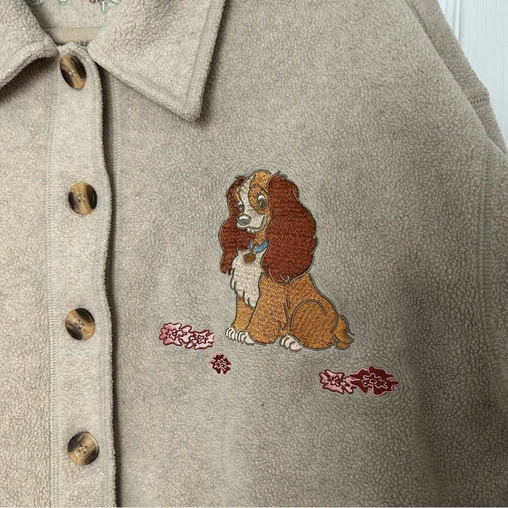Disney Lady and the Tramp Vintage Fleece Jacket - Picture 5 of 9